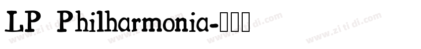 LP Philharmonia字体转换